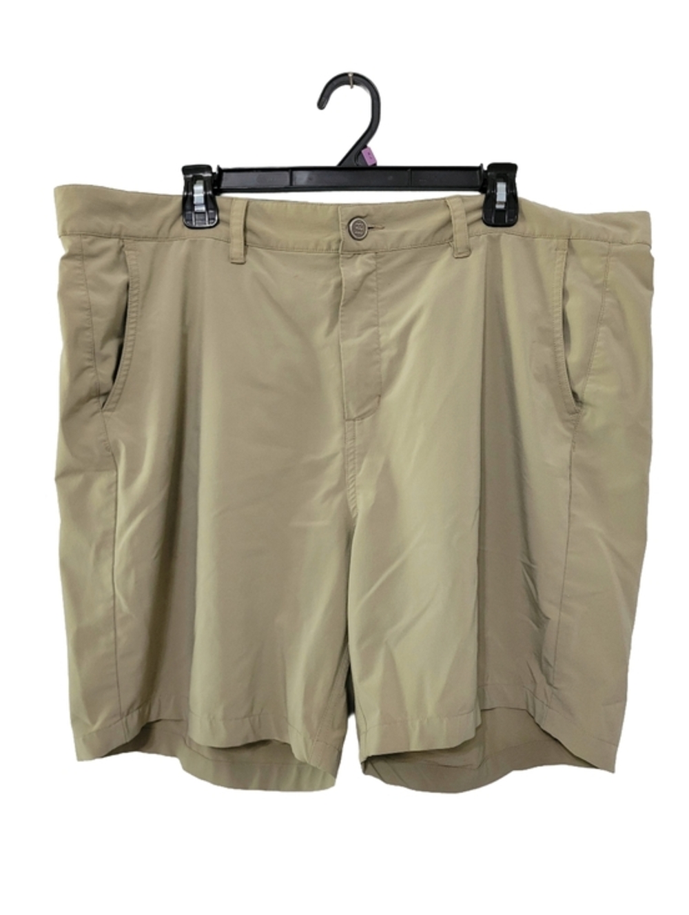 Free Fly Men's Performance Shorts Approx Size 42 Tan Khaki Golf Outdoor Athletic